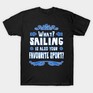 Sailing Wind Sailboat Captain Sailing Trip T-Shirt